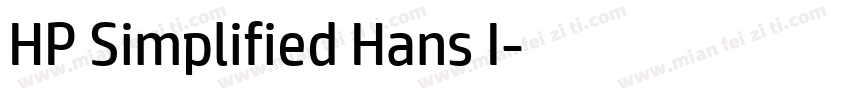 HP Simplified Hans I字体转换